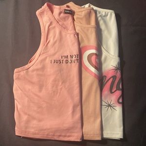 SHEIN women’s tank/crop tops